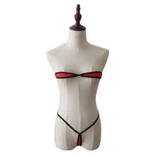 micro bikini Sexy swimwear women swimsuit women biquini mini bikinis Solid color Edging Bow tie Lace adjust Large size Fun Thong 2024 - buy cheap