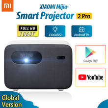 Xiaomi-proyector Mijia 2 Pro, 1080P, Full HD, Smart TV, DLP, LED 1300ANSI, BT, Android, 2GB, 16GB, Cine en Casa lateral, versión china 2024 - compra barato