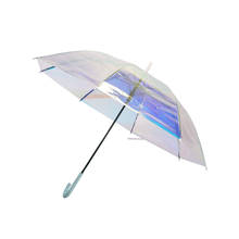 Creative Color Changing Umbrella Transparent PVC Long Handle Umbrella Windproof Colorful Girls Umbrellas Guarda Chuva Gift SY323 2024 - buy cheap