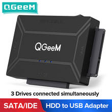 QGEEM SATA к USB 3,0 IDE адаптер USB2.0 Sata кабель для 2,5 3,5 SATA IDE жесткого диска адаптер USB C OTG HDD SSD USB конвертировать 2024 - купить недорого