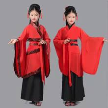 Traditional Chinese Dance Costumes for Girls Ancient Opera Tang Dynasty Han Ming Hanfu Dress Child Clothing Folk Dance Children 2024 - buy cheap