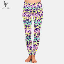 LETSFIND High Quaility Fashion Colorful Leopard Print Pattern Sexy Leggings High Waist Fitness Soft Slim Pants 2024 - buy cheap