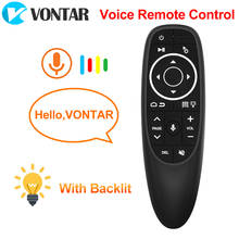 VONTAR G10 G10S Pro Voice Remote Control 2.4G Wireless Air Mouse Gyroscope IR Learning for Android tv box  HK1 H96 Max X96 mini 2024 - купить недорого