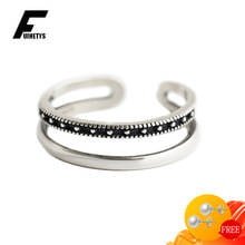 Retro Ring for Women 925 Sterling Silver Jewelry Fashion Accessories Wedding Promise Party Gifts Open Finger Rings Wholesale 2024 - buy cheap