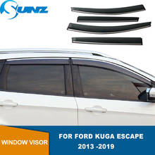 Deflectores de ventana lateral para Ford Kuga Escape 2013, 2014, 2015, 2016, 2017, 2018, Deflector de humo para viento de coche, protector solar para lluvia, SUNZ 2024 - compra barato