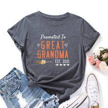 Рекламированные женские дизайнерские топы с рисунком Большой бабушки, летние хлопковые футболки с круглым вырезом для беременных на День Матери 2024 - купить недорого