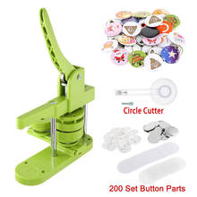 Button Badge Maker DIY Blank Pin Button Punch Press Machine Badge Mould With 200pcs Button Parts Circle Cutter Accessories 2024 - buy cheap