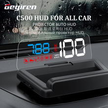 GEYIREN C500 Auto OBD2 GPS HUD Head-Up Display EOBD Windshield Car Speedometer Projector Digital Accessories For All Car 2024 - buy cheap