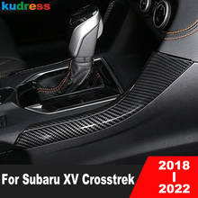 Para subaru crosstrek xv híbrido 2018 2019 2020 fibra de carbono interior do carro painel deslocamento de engrenagem capa guarnição moldagem tira acessórios 2024 - compre barato