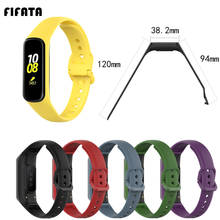 FIFATA-Correa de reloj deportivo para Samsung Fit-e R375, repuesto de pulsera de silicona suave, colorida, para Fitness, 2020 2024 - compra barato