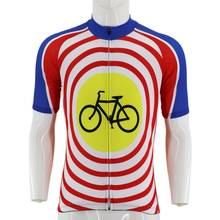 Retro camisa de ciclismo dos homens bicicleta topos pro tour jérsei mtb road bike wear roupas não me nenhum jogo camisas de bicicleta roupas 2024 - compre barato