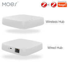 MOES Tuya ZigBee Smart Gateway Hub Smart Home Bridge Smart Life APP Wireless Remote Controller Works with Alexa Google Home 2024 - buy cheap