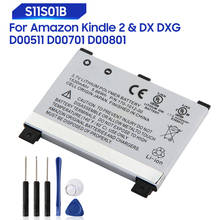 Bateria original de substituição para amazon kindle 2 & kindle dx dxg d00511 d00701 d00801 s11s01b, 1530 mah 2024 - compre barato