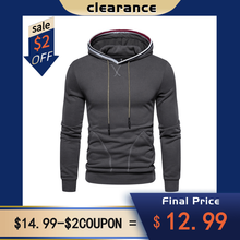 2021 nova primavera magro hoodies esportivos hoodies de lã dos homens de cor sólida sweatshirts de veludo tecidos de corrida hoodied masculino 2024 - compre barato