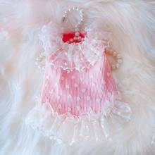 Cute Dog Dress lace Skirt Princess Costume Spring Autumn Dog Clothes Cat Chihuahua Yorkshire Poodle Pomeranian Schnauzer Apparel 2024 - buy cheap