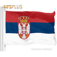 Bandera de Serbia, 90x150cm, poliéster impreso, bandera nacional de la República de Serbia, banderas y pancartas serbias voladoras colgantes decorativas 2024 - compra barato