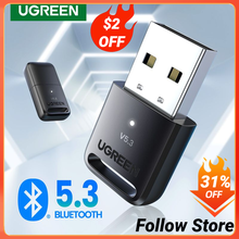 USB-адаптер UGREEN Bluetooth 5,0, адаптер 4,0 для ПК, динамика, беспроводной мыши, музыкальный аудиоресивер, передатчик aptx Bluetooth 5,0 2024 - купить недорого