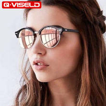 SIMPRECT 2021 Солнцезащитные очки для мужчин и женщин, винтажные поляризационные круглые солнечные очки в стиле ретро, антибликовые UV400, для вождения, 2024 - купить недорого