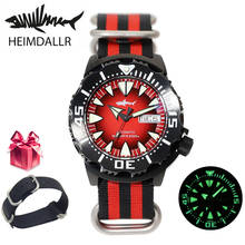 Heimdallr Monster NH36A Automatch Men's Watch Black PVD Coated Case Diving Watch 200M Mechanical Watches Men Sapphire Glass 2024 - buy cheap