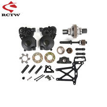 Differential Gear Transmission Gearbox + Rear Connection Plate Kit for 1/5 HPI ROFUN ROVAN KM BAJA 5B 5T 5SC Truck Upgrade Parts 2024 - buy cheap