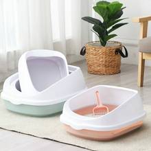 Cat Litter Box Pet Toilet Bedpan Anti Splash Cat Dog Tray with Scoop Kitten Dog Clean Toilette Home Plastic Cats Sand Box 2024 - buy cheap