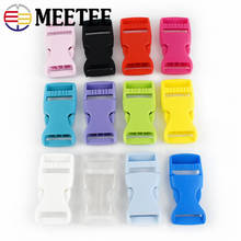 Meetee 100pcs 10/15/20/25/32mm Plastic Release Buckle Color Hook Clip Safety Pet Collar Outdoor Backpack Belt Luggage Accessory 2024 - buy cheap