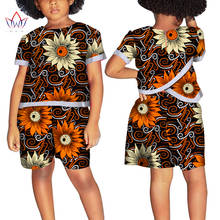 Conjunto de ropa Africana personalizada para niña, Dashiki Top corto con estampado africano, Top de pantalón informal para fiesta WYT351 2024 - compra barato