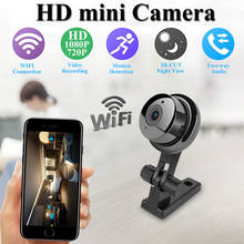 Mini câmera de segurança, câmera ip 1080p, wi-fi, cctv, áudio bidirecional, visão noturna, monitor para bebê, cartão sd de 32 gb 2024 - compre barato