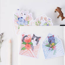 24packs /lot Your Letter Series Cartoon Cat Notebook Memo Pad Self-Adhesive Sticky Notes Office School Supplies Memo Pad 2024 - buy cheap