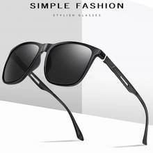 Очки солнцезащитные Мужские поляризационные, алюминиевые солнечные очки Tr90 +, винтажные брендовые дизайнерские очки для вождения, UV400 2024 - купить недорого