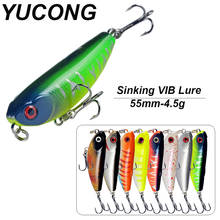 YUCONG 1PC Ice Fishing Lure 5.5cm-4.5g Winter Fishing VIB Lure Floating Artificial Swimbait Lipless Vibration Bait Sea Bass Isca 2024 - buy cheap