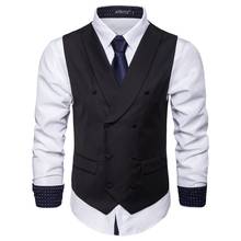 Hot Sale new autumn men's pure color vest business leisure  casual suit vest 2024 - buy cheap