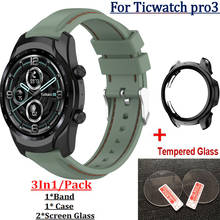 Pulseira inteligente para ticwatch pro3, película de vidro para tela, capa protetora, borda tpu para ticwatch pro 3 2024 - compre barato