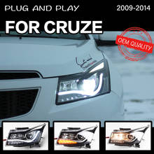 Headlight For Chevrolet Cruze 2009-2016 Car автомобильные товары LED DRL Hella 5 Xenon Lens Hid H7 Cruze Car Accessories 2024 - купить недорого
