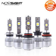 NOVSIGHT H7 LED Car Headlight Bulbs H8/H9/H11/H16JP HB3/9005 HB4/9006 H1 H3 64W 9600lm 6000K led automotivo 2024 - buy cheap