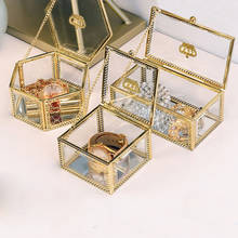 European Retro Jewelry Storage Box Simple Make Up Organizer Hairpin Earrings Ring Glass Box Organizadores De Maquillaje En 2024 - buy cheap