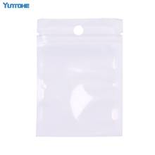 White+Clear Self Seal Opp bag Plastic Retail Packaging Bag, Poly bag Hang Hole for Phone Case car charger USB cable 1000pcs/lot 2024 - buy cheap