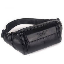 Men Bags Genuine Leather Waist Bag For MaleTravel Cell/Mobile Phone Bag Fashion Travel   Fanny Pack Shoulder Messenger Bags 2024 - buy cheap