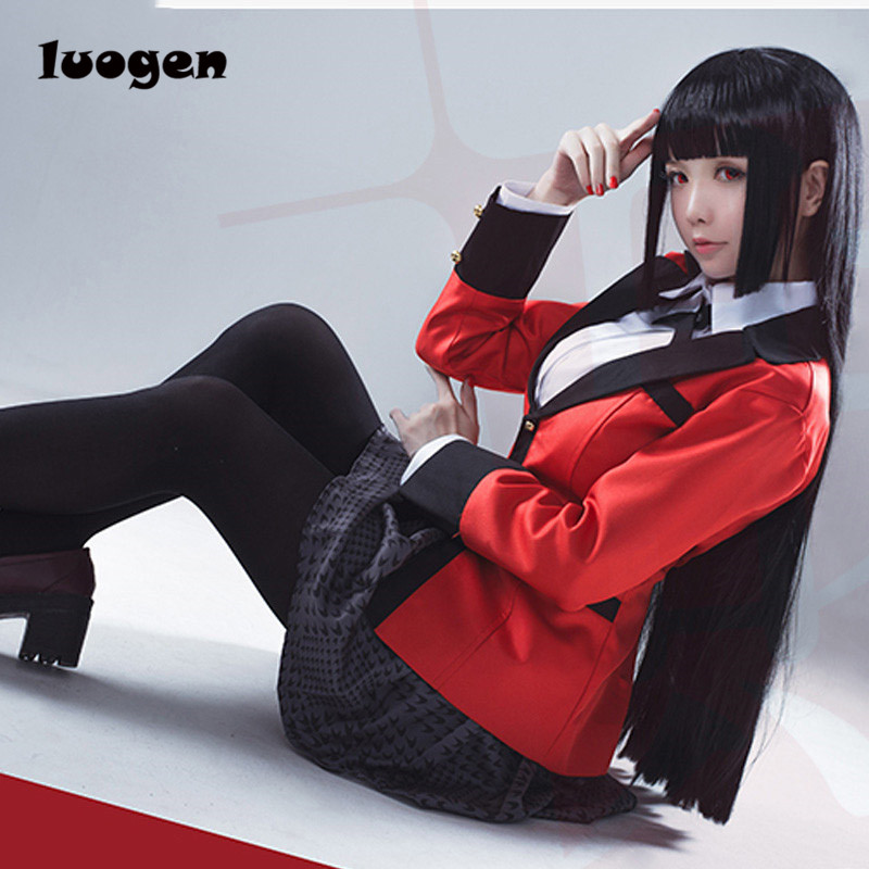 Anime Kakegurui Yumeko Jabami Costumes 6pcs/set 