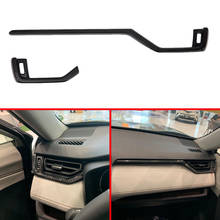 Para 2019 2020 2021 toyota rav4 painel do carro de fibra carbono ar condicionado saída ventilação console capa tiras guarnição acessórios 2024 - compre barato