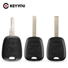 KEYYOU-funda de repuesto para mando a distancia de coche, carcasa de llave para Peugeot 106, 107, 206, 207, 306, 307, 406, 407, hoja NE73 / VA2/HU83, 20 Uds. 2024 - compra barato