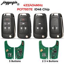 jingyuqin 2/3/4/5 Button Remote Car Key Fob for Chevrolet Camaro Cruze Equinox Impala Spark Volt 315/433MHz ID46 PCF7937E Chip 2024 - buy cheap