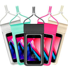 1 шт. Универсальный Водонепроницаемый Чехол для телефона водонепроницаемая сумка чехол для мобильного телефона для IPhone 12 11 Pro Max Xr X Huawei Xiaomi Samsung 2024 - купить недорого