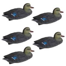 5 Pieces/Pack Lifelike Mallard Duck Decoy Greenhand Hunting Decoy Yard Decor 2024 - buy cheap