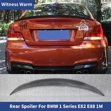 Fit for Bmw 1 Series 120i E82 E88 Carbon Fiber Rear Wings Trunk Lip Spoiler 2024 - buy cheap