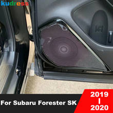 Cubierta de altavoz de Audio para Subaru Forester SK 2019 2020 de puerta lateral de acero inoxidable, embellecedor de altavoces, decoración de estilo de coche, 4 Uds. 2024 - compra barato