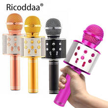 Professional Bluetooth Wireless Microphone Speaker Handheld Mini Microphone Karaoke Mic Music Player Singing Recorder Microphone 2024 - buy cheap