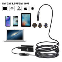 Wifi endoscópio câmera 720p hd 8mm lente hardwire softwire cabo ip67 à prova dip67 água iphone android wreless inspeção do carro borescope 2024 - compre barato