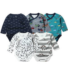 5PCS/LOT Cotton Baby Bodysuit Infant Jumpsuit Long Sleeve Baby Boys Girls Clothes Newborn Baby Clothing Infant Jumpsuit 0-12M 2024 - buy cheap