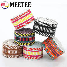 2M 38mm Polyester Cotton Jacquard Webbing Tapes 2mm Thick Bag Strap Belt Lace Ribbons DIY Garment Textile Sewing Decoration 2024 - buy cheap